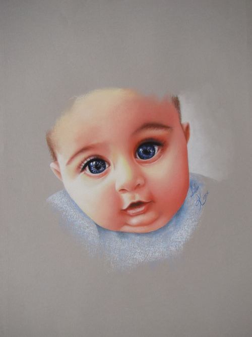 portraits au pastel