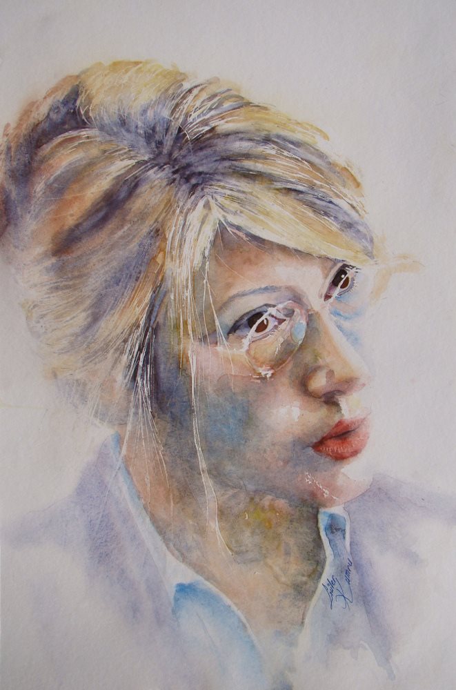 portrait aquarelle